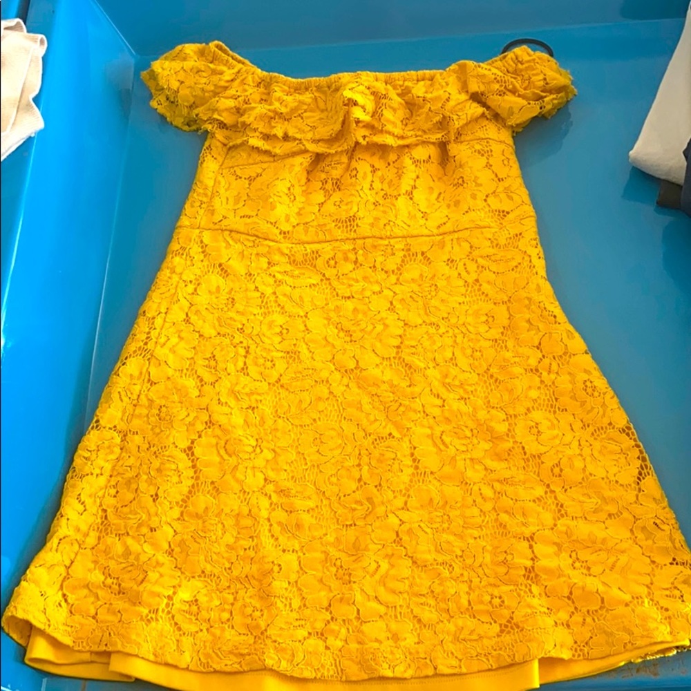 Forever 21 yellow mini dress